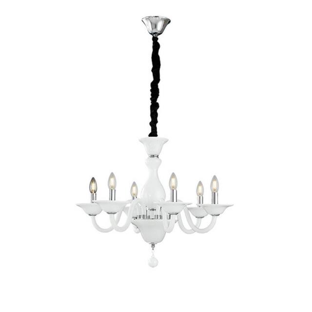 Netlighting SOFFIO 6 Light Chandeliers White 66x50cm - Size: 66x50 cm - image 1