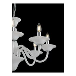 Netlighting SOFFIO 6 Light Chandeliers White 66x50cm - Size: 66x50 cm - thumbnail 2