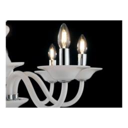 Netlighting SOFFIO 6 Light Chandeliers White 66x50cm - Size: 66x50 cm - thumbnail 3