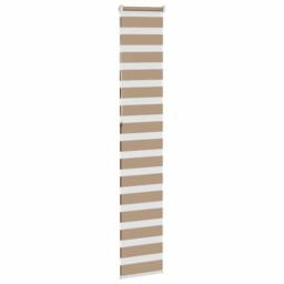 Berkfield Home Elegant Zebra Blind Sand Brown 40x230 cm Fabric Width 35.9 cm Pol - thumbnail 4