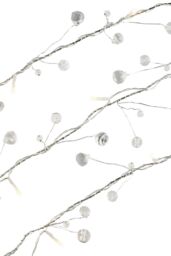 ValueLights Indoor Plastic Diamond Gems Christmas String Lights 10 Warm White Bulbs - thumbnail 6