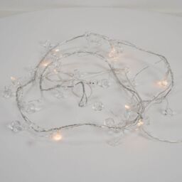 ValueLights Indoor Plastic Diamond Gems Christmas String Lights 10 Warm White Bulbs - thumbnail 1