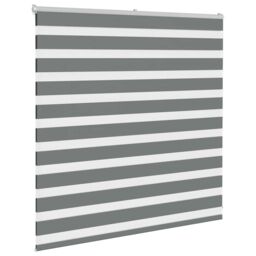 Berkfield Home Zebra Blind Dark Grey 150x100 cm Fabric Width 145.9 cm Polyester - thumbnail 3