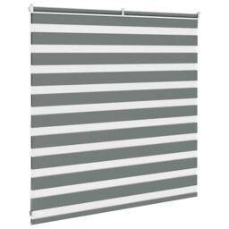Berkfield Home Zebra Blind Dark Grey 150x100 cm Fabric Width 145.9 cm Polyester - thumbnail 4