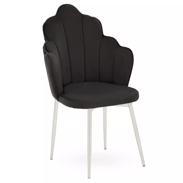 Orsina Tian Velvet Chair in Black - image 1