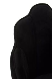 Orsina Tian Velvet Chair in Black - thumbnail 4