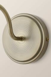 ValueLights Bourton Pair of Cream Ribbed Dome Wall Lights & Bulbs in Gold - thumbnail 6