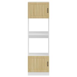 Berkfield Home Oven Cabinets 2 pcs Kalmar Sonoma Oak Engineered Wood in Brown - thumbnail 4