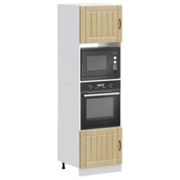 Berkfield Home Oven Cabinets 2 pcs Kalmar Sonoma Oak Engineered Wood in Brown - thumbnail 1