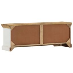 Berkfield Home TV Cabinet 110x30x40 cm Solid Wood Mango in Brown - Size: 110 x 30 x 40 cm - thumbnail 5
