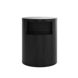 Lemon Pavilion Furniture Yori Bedside Cabinet - Wood Variant - L42xW42xH52.5 cm - Black - thumbnail 2