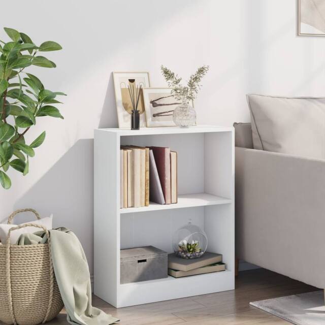 Berkfield Home Decorative Bookshelf White 60x24x74.5 cm Engineered Wood - image 1
