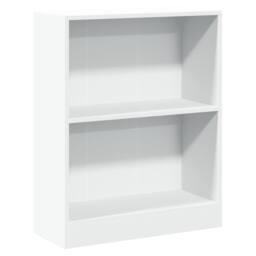 Berkfield Home Decorative Bookshelf White 60x24x74.5 cm Engineered Wood - thumbnail 3