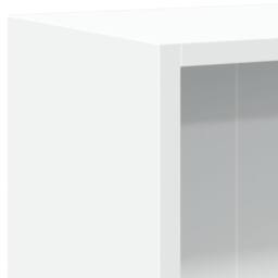 Berkfield Home Decorative Bookshelf White 60x24x74.5 cm Engineered Wood - thumbnail 8