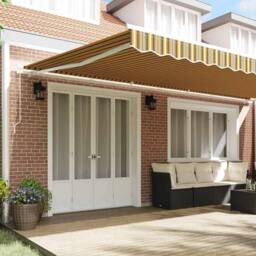 Berkfield Home Manual Retractable Awning Multicolour Stripe 600x350 cm