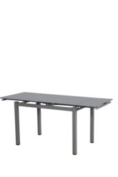 Modernique Tempered Glass Extending Large Dining Table 110 cm to 170 cm in Grey - thumbnail 3