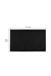 JVL Orion Scraper Rubber Pin Doormat 45x75cm in Black - Size: 45 cm x 75 cm - thumbnail 5
