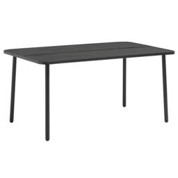 Berkfield Home Garden Table Dark Grey 150x90x72 cm Steel - Size: 150 x 90 x 72 cm - thumbnail 1