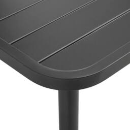 Berkfield Home Garden Table Dark Grey 150x90x72 cm Steel - Size: 150 x 90 x 72 cm - thumbnail 3