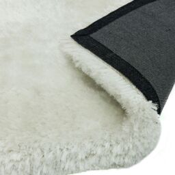 The Rug Shop UK Handmade Plain Shaggy Sparkle Luxurious Anti-Shed Area Rug in White - Size: 120 cm x 170 cm - thumbnail 2