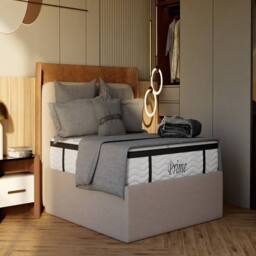 Prime Platinum 3500 Pocket Gel Mattress in Natural White - Size: Super King - thumbnail 3