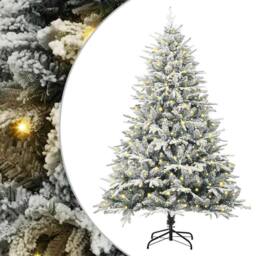Berkfield Home Artificial Pre-lit Christmas Tree Green 180 cm PVC & PE - thumbnail 2
