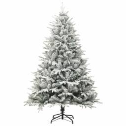 Berkfield Home Artificial Pre-lit Christmas Tree Green 180 cm PVC & PE - thumbnail 4