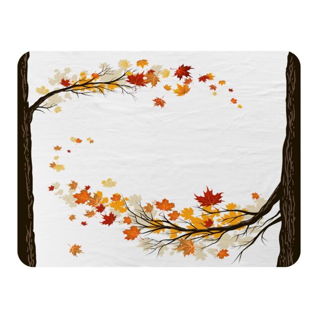Benjamin Tate Design Autumn Trees Blanket in Natural - Size: 120 cm x 150 cm - image 1