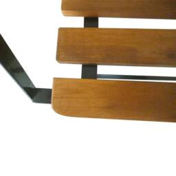 Berkfield Home Folding Garden Bench 112 cm Solid Acacia Wood in Brown - thumbnail 5