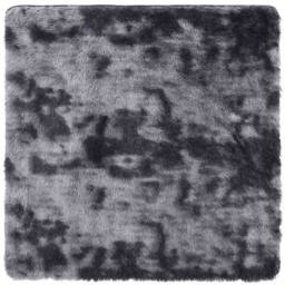Berkfield Home Shaggy Rug High Pile NAVARRA Dark Grey 120x120 cm Polyester - Size: Medium - thumbnail 1