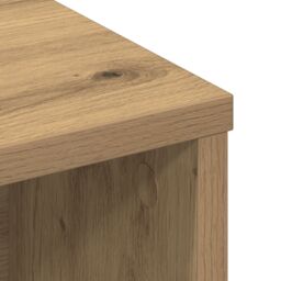 Berkfield Home Headboard Cabinet with Shelf Artisan oak 100 x 19 x 103.5 cm in Brown - thumbnail 8