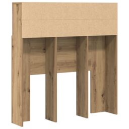 Berkfield Home Headboard Cabinet with Shelf Artisan oak 100 x 19 x 103.5 cm in Brown - thumbnail 7