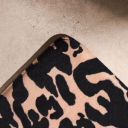 OHS Leopard Bath Mat Cushioned Non Slip Shower Bathroom Mat Absorbent in Medium Beige - thumbnail 4