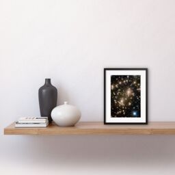 Artery8 Wall Art Print Hubble Space Astronomy Abell 370 Galaxy Cluster NASA's Great Observatories Capture Earliest Stages Of Intergalactic Evolution - thumbnail 2