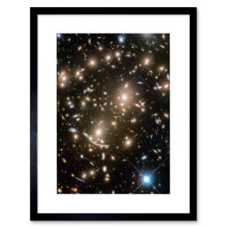 Artery8 Wall Art Print Hubble Space Astronomy Abell 370 Galaxy Cluster NASA's Great Observatories Capture Earliest Stages Of Intergalactic Evolution - thumbnail 1