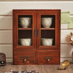 KORVIXA Large Wooden Storage Box Drawers in Brown - Size: 1000mm - thumbnail 3