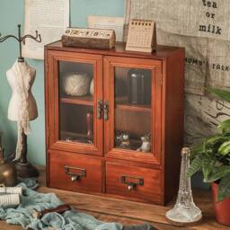 KORVIXA Large Wooden Storage Box Drawers in Brown - Size: 1000mm - thumbnail 4