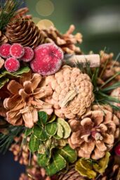 Dibor Citrus Spice Xmas Decor Front Door Wreath Christmas Wreath 38cm in Green - thumbnail 3