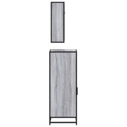 Berkfield Home Durable 3 Piece Bathroom Furniture Set Grey Sonoma Engineered Wood - thumbnail 7