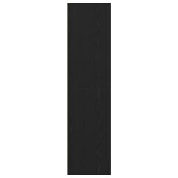 Berkfield Home Black Oak Wardrobe - 30x50x200 cm, Made from Engineered Wood - Size: 30 x 50 x 200 cm - thumbnail 7