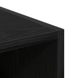 Berkfield Home Black Oak Wardrobe - 30x50x200 cm, Made from Engineered Wood - Size: 30 x 50 x 200 cm - thumbnail 8