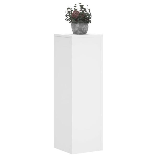 Berkfield Home Plant Stand 2pcs White 25x25x80 cm Engineered Wood - Size: 25 x 25 x 80 cm - image 1