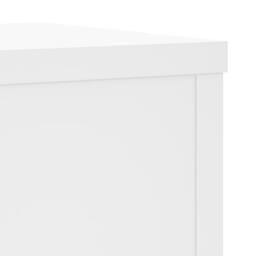 Berkfield Home Plant Stand 2pcs White 25x25x80 cm Engineered Wood - Size: 25 x 25 x 80 cm - thumbnail 8