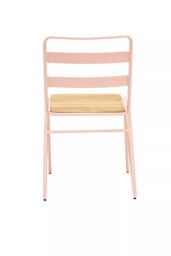 Orsina Metal Chair, Ready To Enjoy Metal Outdoor Chair, Effortless Cleaning Metal Chair, Versatile Small Chair in Pink - thumbnail 4
