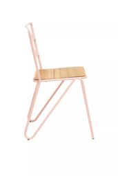 Orsina Metal Chair, Ready To Enjoy Metal Outdoor Chair, Effortless Cleaning Metal Chair, Versatile Small Chair in Pink - thumbnail 3
