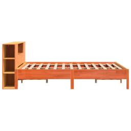 Berkfield Home Decorative Bookcase Bed without Mattress Wax Brown 200x200 cm Sol - thumbnail 5