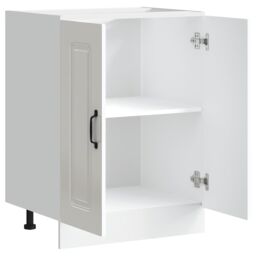 Berkfield Home Sink Base Cabinet Kalmar High Gloss White 60x46x81.5 cm Engineered Wood - thumbnail 5