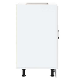 Berkfield Home Sink Base Cabinet Kalmar High Gloss White 60x46x81.5 cm Engineered Wood - thumbnail 6
