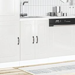 Berkfield Home Sink Base Cabinet Kalmar High Gloss White 60x46x81.5 cm Engineered Wood - thumbnail 3