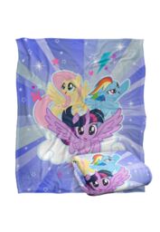 My Little Pony Starry Sky Silky Touch Super Soft Throw Blanket 152 X 127 cm in White - thumbnail 2